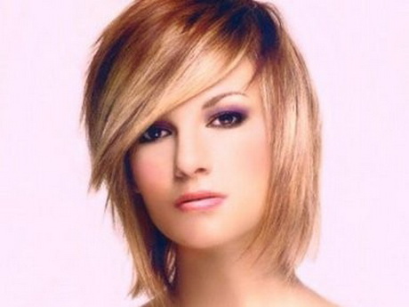 Coupe de cheveux mi long 2014 visage rond
