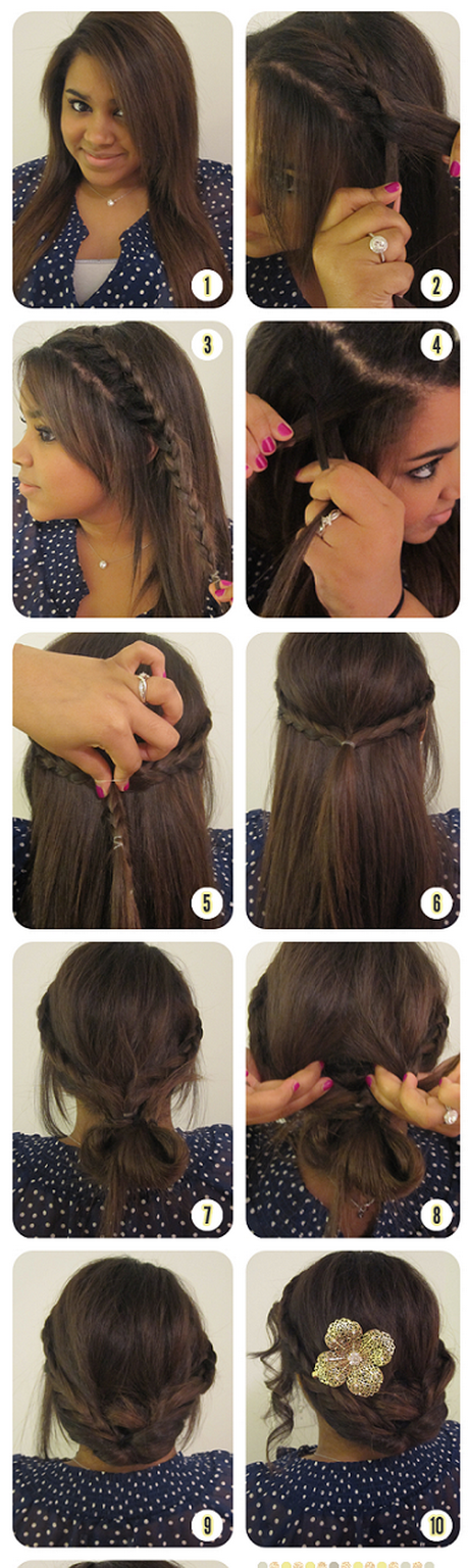 Faire un chignon tressé