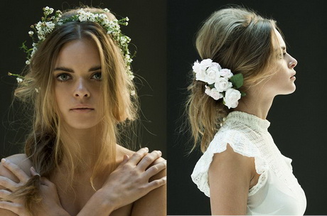 Fleurs coiffure mariage