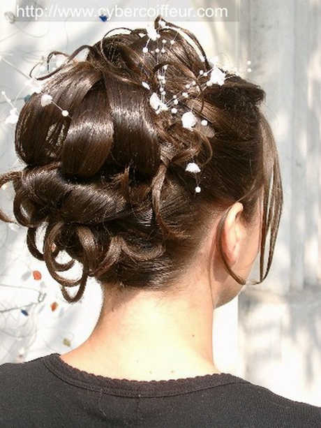 Modele chignon mariée