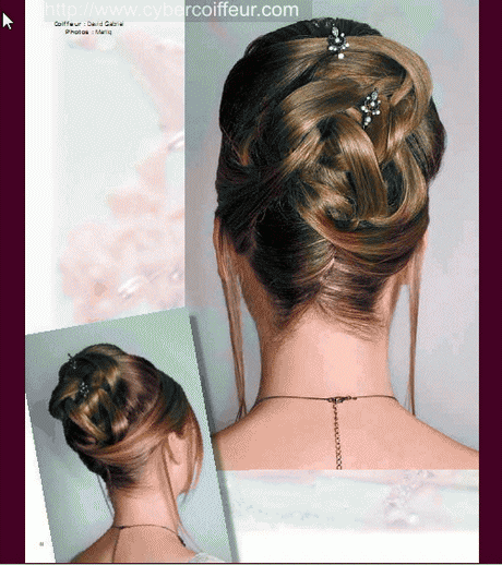 Modele chignon mariée