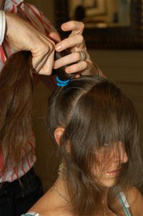Modèle de coiffure cheveux longs
