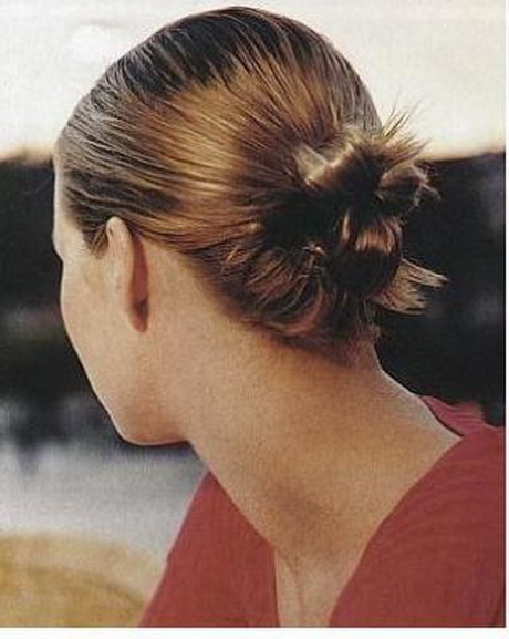 Photo chignon cheveux mi long