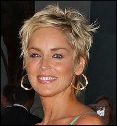 Sharon stone cheveux courts