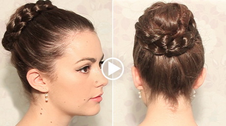 Tresse avec chignon