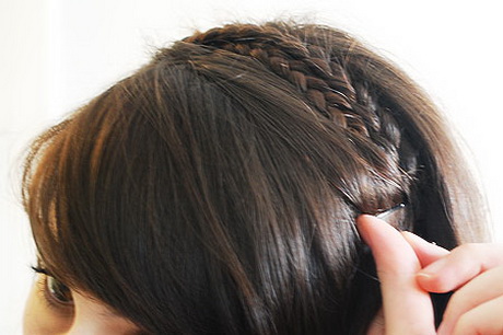 Tresse cheveux court