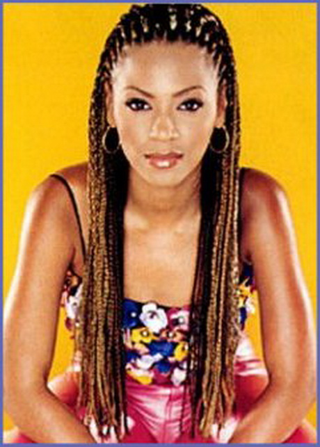 Coiffure avec tresse africaine