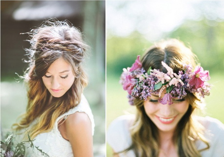 Coiffure bohème mariage