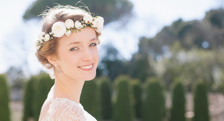 Couronne de fleurs mariage