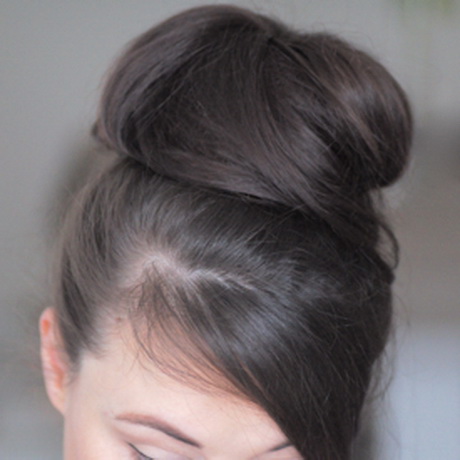 Coiffure chignon bun