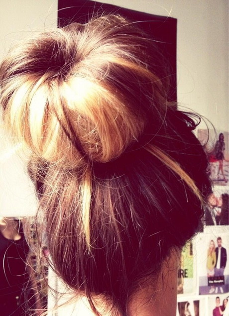 Coiffure gros chignon