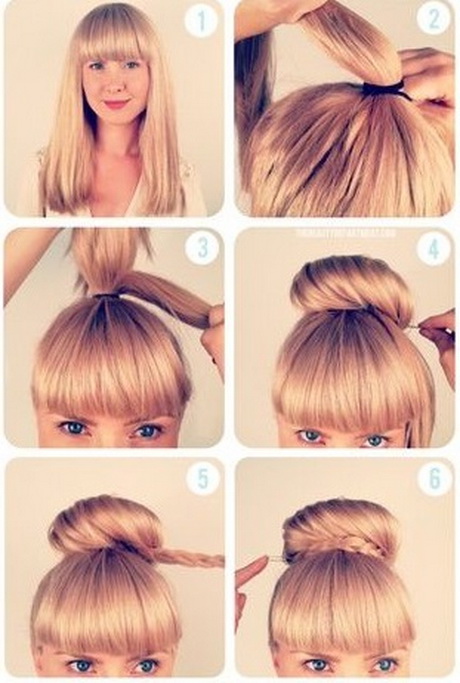 Se faire un chignon décoiffé