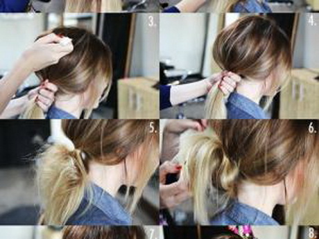 Se faire un chignon décoiffé