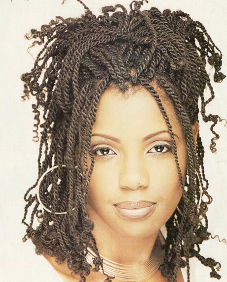 Coiffure avec des tresse africaine