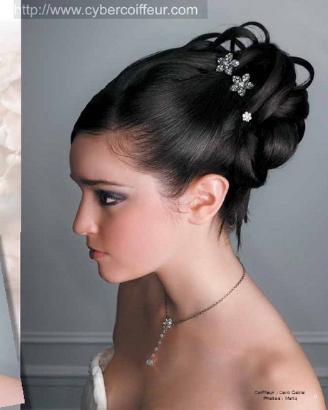 Coiffure mariage haute