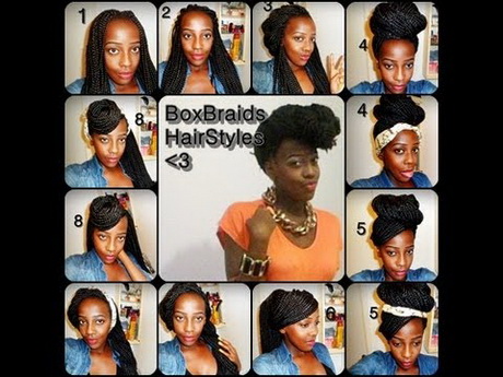 Coiffures avec tresses afro