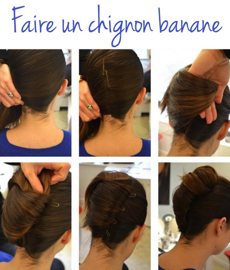 Étape pour faire un chignon