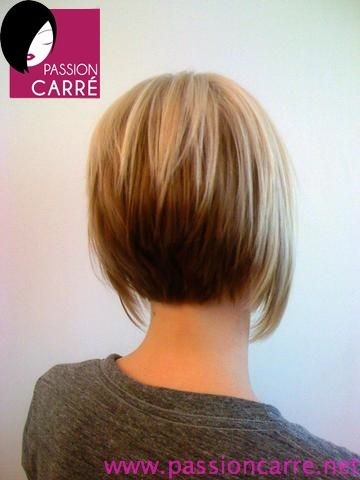 Carré inversé coiffure