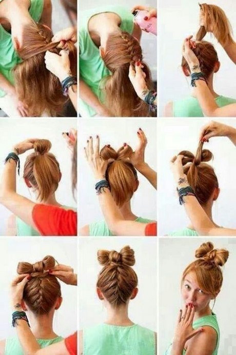 Chignon avec des tresses