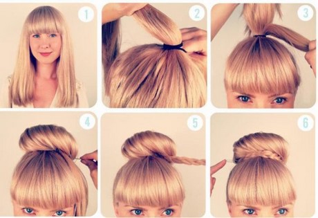 Chignon avec tresse autour