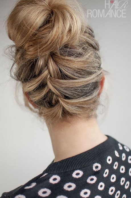 Chignon natte