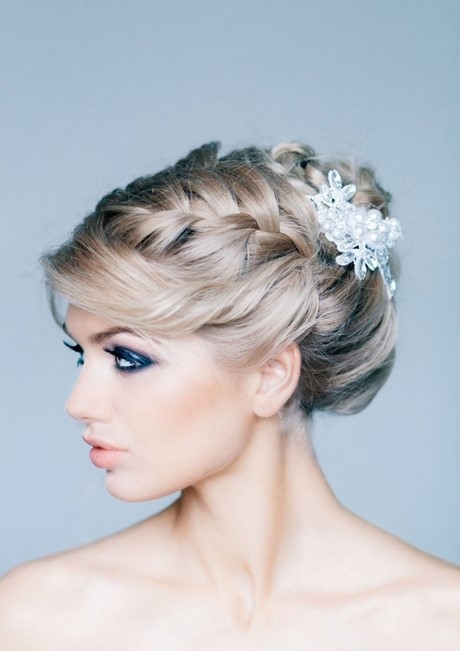 Coiffure avec tresse mariage