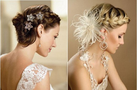 Coiffure mariée avec tresse