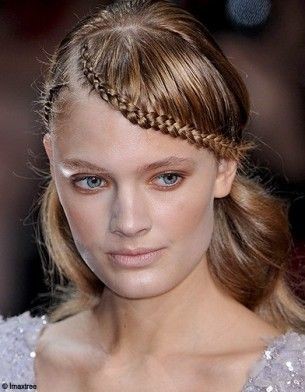 Coiffure tresse front