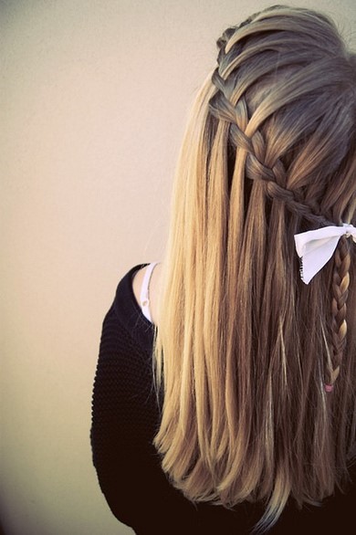 Idée coiffure cheveux long tresse