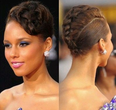 Jolie coiffure avec tresses