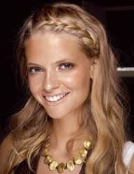 Modele coiffure tresse collé