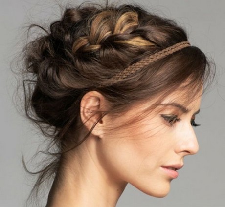 Modele de chignon avec tresse