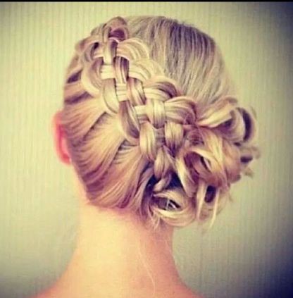 Modele de chignon avec tresse