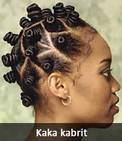 Tresse africaine avec cheveux naturel