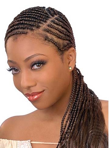 Tresse africaine collé