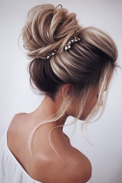 Chignon de mariée 2019