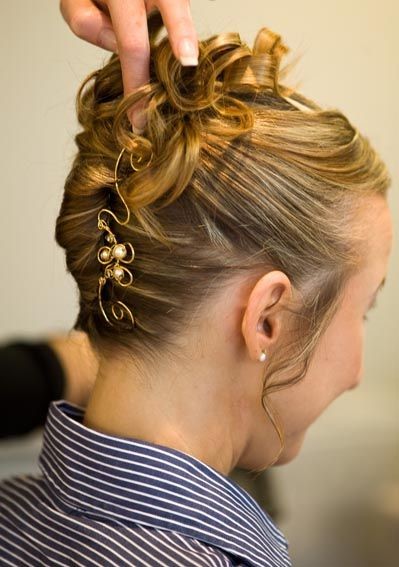 Chignon banane mariage coiffure