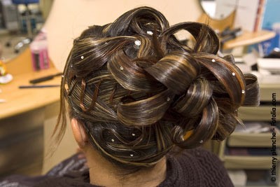 Chignon de soirée photo