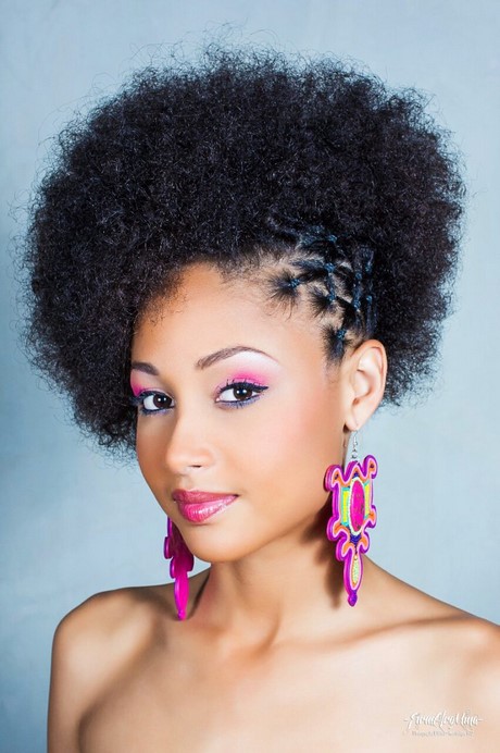 Coiffure afro cheveux crépus