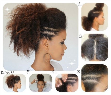 Coiffure afro femme cheveux crépus