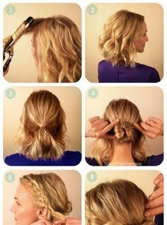 Coiffure de soirée pour cheveux court