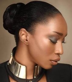 Coiffure sénégalaise chignon