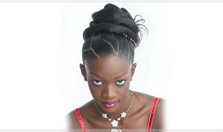 Coiffure sénégalaise chignon