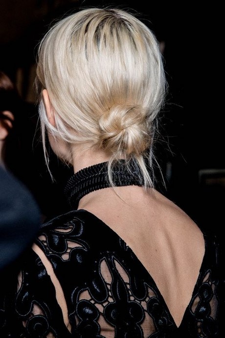 Image chignon soirée