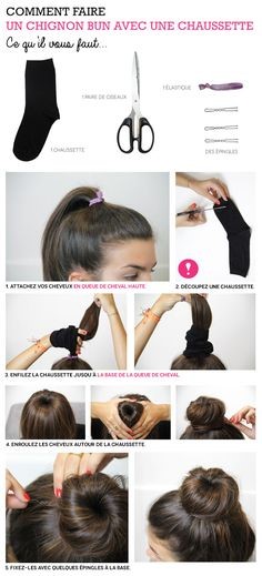 Modèle chignon banane