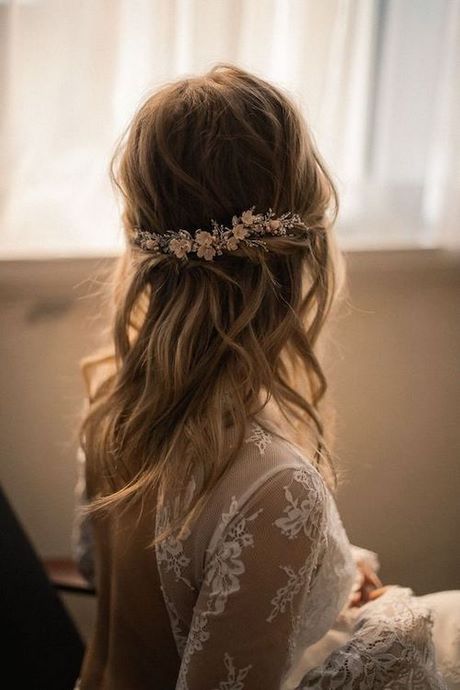 ﻿Coiffure mariage cheveux mi long 2021