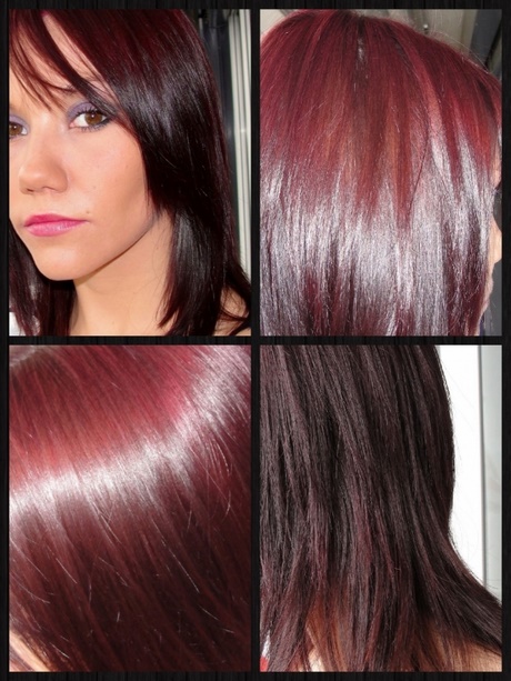 Cheveux couleur acajou