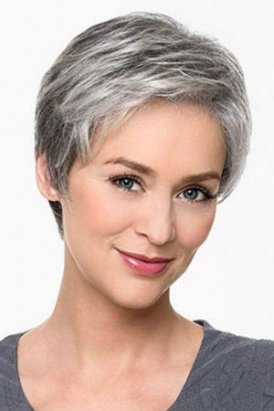 Cheveux court gris