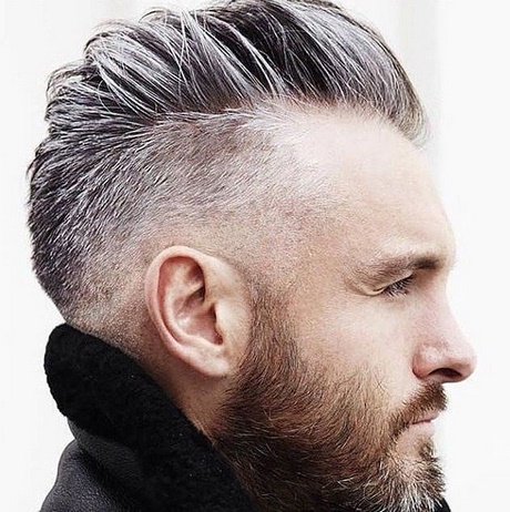 Cheveux gris homme jeune