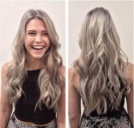 Cheveux gris long